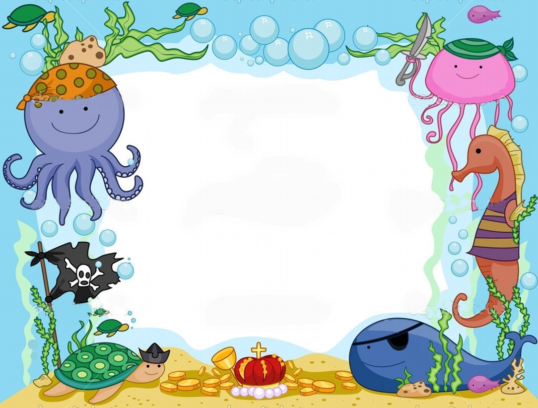 Рамки подводный мир для дошкольников